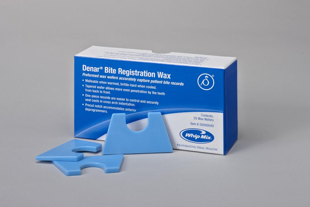 Whip Mix - Denar® Bite Registration Wax (25 Wax Wafers)