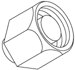 Compression Nut With Ferrule for Ritter