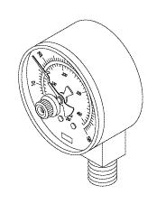 Pressure Gauge for Tuttnauer® 2.5" dia.