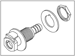 Female Quick Connect Fitting (Grey) for Pelton & Crane