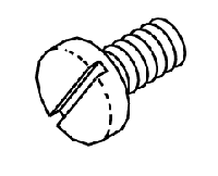 Black Cover Screw for Pelton & Crane
