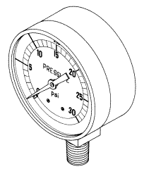 Pressure Gauge for Pelton & Crane (PCG039)