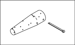 Filter With Cotter Pin for Pelton & Crane