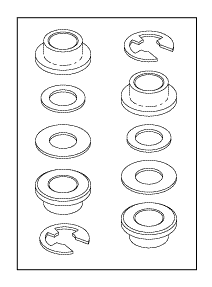 Bushing Kit (Door Hinge) for Pelton & Crane
