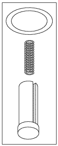 Dump Plunger Kit for Pelton & Crane - Fits: Valve Operator- Dump Assembly