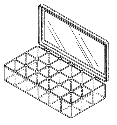 18-Compartment Storage Case - 4" X 8" x 1-3/16"