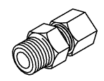 Male Connector (3/16") - 2 per package