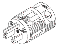 Hospital Grade Male Plug