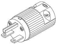 Industrial Grade Male Plug - Made by Hubbell