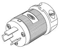 Industrial Grade Male Plug (Locking) - Made by Hubbell