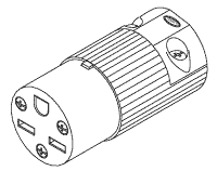 Industrial Grade Female Connector - Made by Hubbell