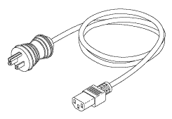Hospital Grade Power Cord (13a @ 125vac, 3 Ft.)