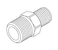 Adaptor [1/4 MPT x 3/8 MPT]