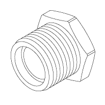 Adaptor (3/8 FPT x 1/2 MPT)