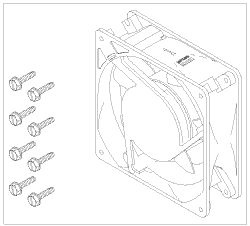 Cooling Fan (115V) for Tech West/Turbine Industries, Air Techniques