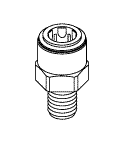 Adapter Fitting for Dental-EZ/Custom Air/Ramvac, Apollo/Midmark