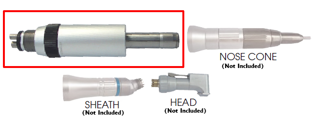 Johnson-Promident Classic E-Type Air Motor 4 Hole - (motor only)