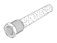 Dessicant Tank Filter (3/8" FPT x 1/2" MPT brass adaptor)