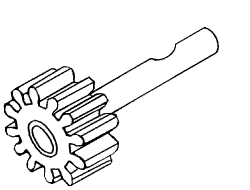 Gear With Drilled Shaft for Dent-X® (Philips)