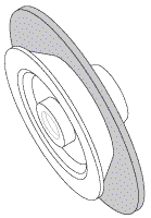 Diaphragm for A-dec - Fits: Air and Water Filter Regulator