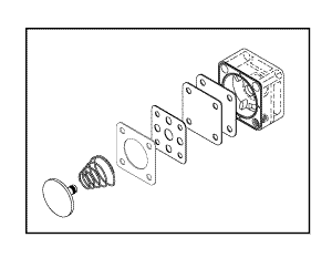 White Valve Body Repair Kit for A-dec