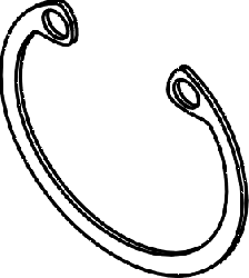 Retaining Ring (Internal) for A-dec - 10 per package (.375" OD)