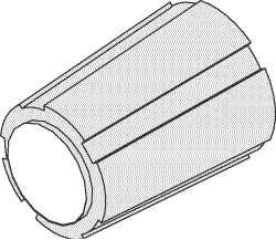 Gray Body Knob With Yellow Dot for A-dec