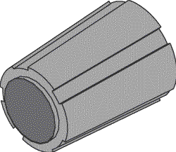 Black Body Knob With Blue Dot for A-dec