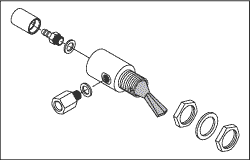 Cup Fill Toggle Valve (Gray) for A-dec
