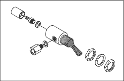 Cup Fill Toggle Valve (Black) for A-dec