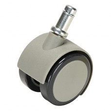 DCI Caster, Soft Wheel for Hard Floors, Gray