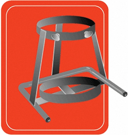MADA 1902 "M60" Large Cylinder Stand (Chrome)