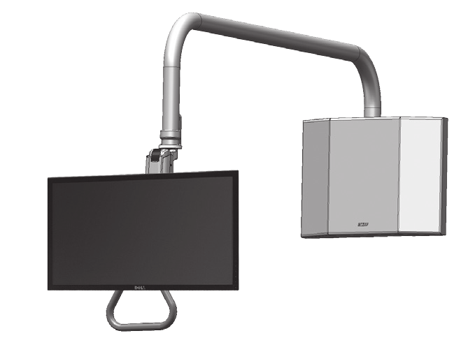 ICW Overhead Monitor Mounting Arm with Ultra 182