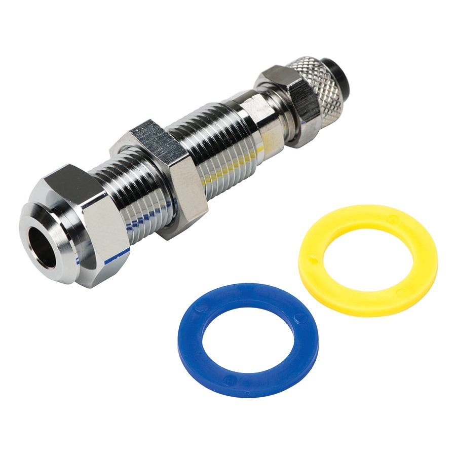 DCI 1/4" Poly Q.D. Panel Mount w/ Shut-off, Female (WATER DISCONNECT)