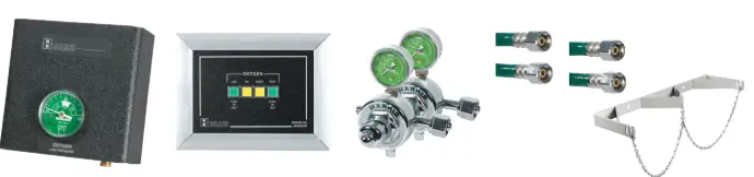 Belmed Oxygen Manifold System, Wall Alarm