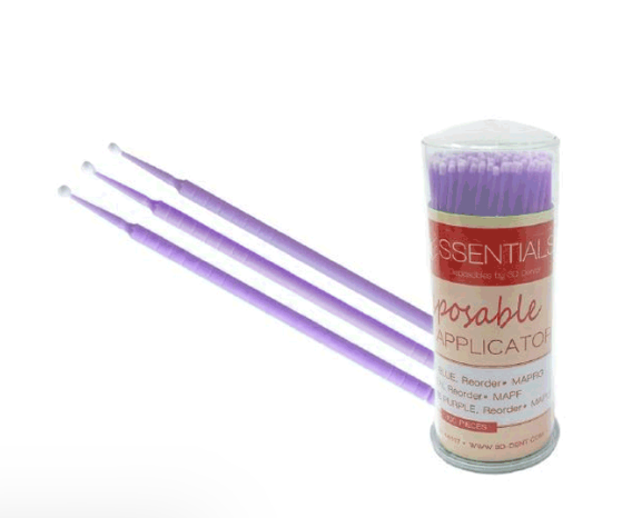 3D Dental, Micro Brush Applicator, Superfine, Purple, 400ct