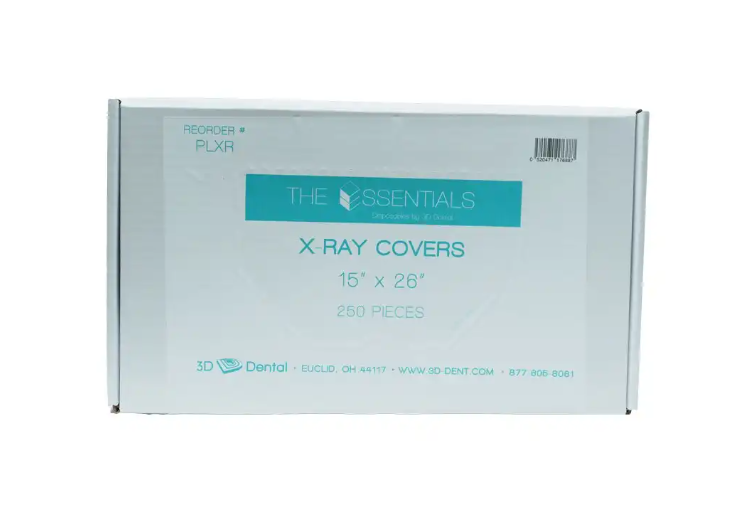 3D Dental Essentials X-Ray Sleeves, 15" x 26", 250ct