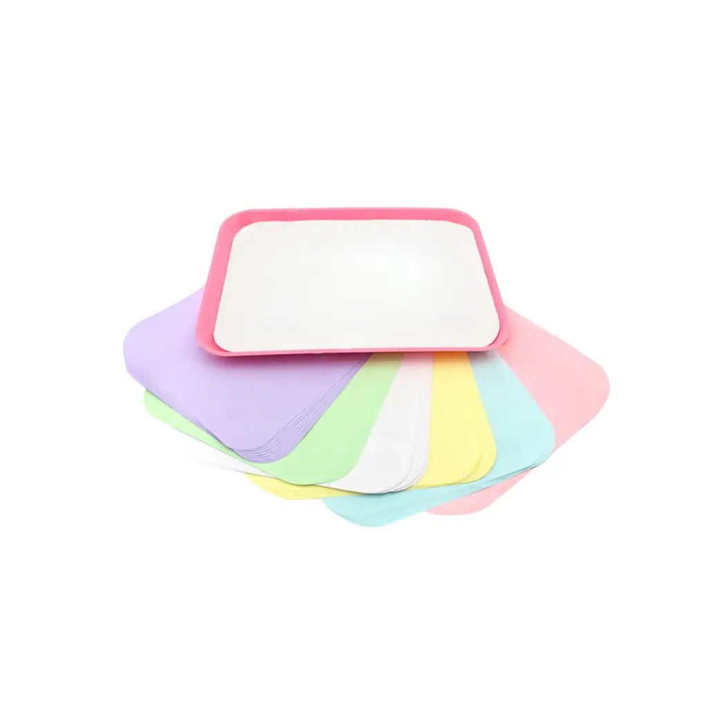 3D Essentials Disposable Paper Tray Covers, 8.5" X 12.25" Size B, 1000ct, White