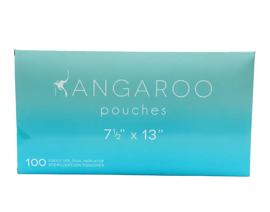 3D Dental Kangaroo Self Sealing Sterilization Pouch 7.5" x 13" 100/bx, 10bx/cs