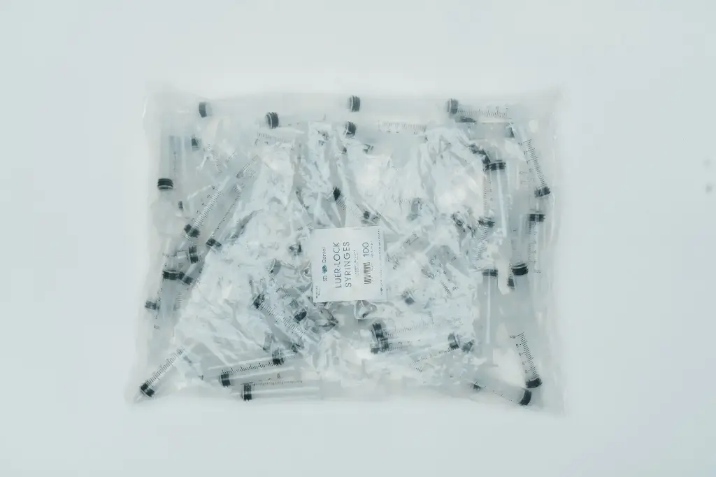 3D Luer Lock Syringe 6cc 100/Bx