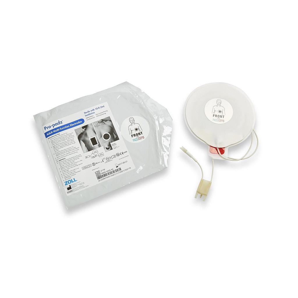 Zoll AED Defibrillator Pro-Padz® Multi-Function Electrodes, 10-Foot Lead Wires