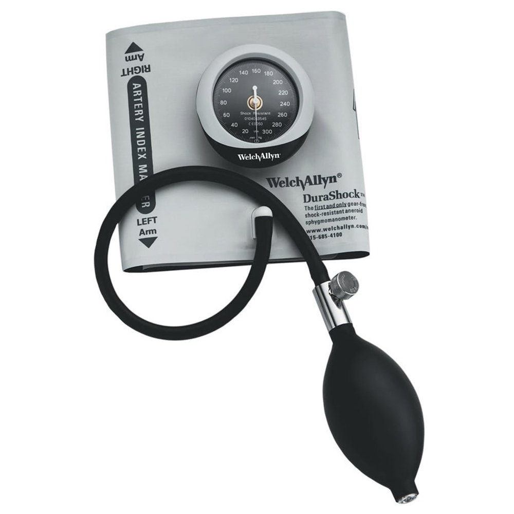 Welch Allyn DuraShock DS45 Integrated Aneroid Sphygmomanometer with Adult Thigh Cuff