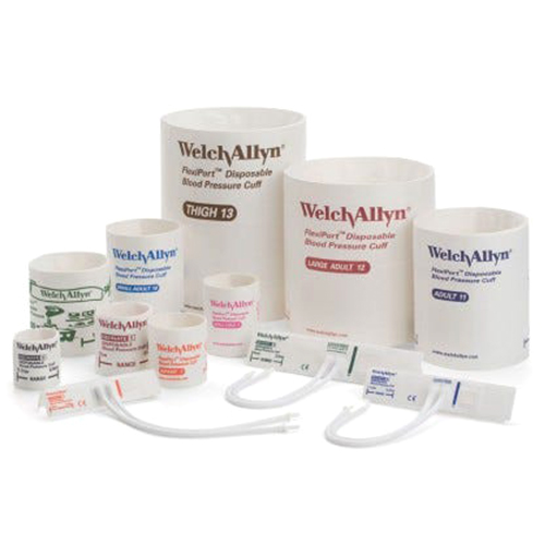 Welch Allyn Neonatal 2 Disposable Blood Pressure Cuff with 1-Tube, Luer Slip Connector for Blood Pressure Monitor, 10/Pack
