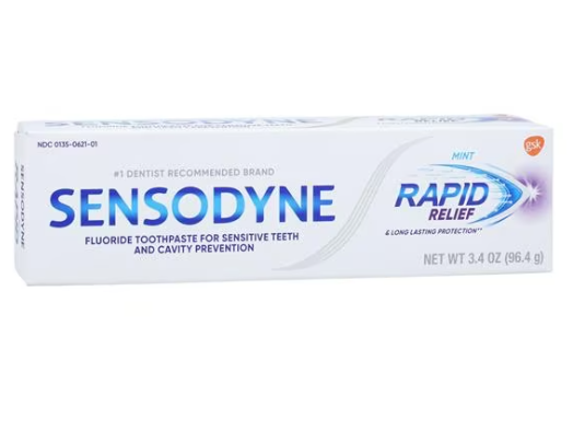 Sensodyne® Rapid Relief Toothpaste, Mint, 3.4 oz. tube