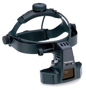 Welch Allyn with Yellow Filter, Diffuser Filter, Optical Portion, Headband