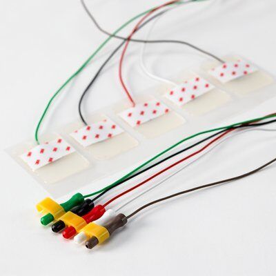 3M™ Red Dot™ ECG Pre-Wired Monitoring Electrode with Clear Tape, 1.57" x 1" (4cm x 2.6cm)