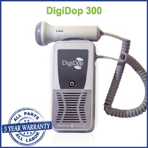 Newman Digidop Handheld Non-Display Digital Doppler (DD-300) & 2MHz Obstetrical Probe
