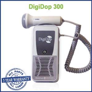 Newman Digidop Handheld Non-Display Digital Doppler (DD-300) & 3MHz Obstetrical Probe