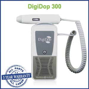 Newman Digidop Handheld Non-Display Digital Doppler (DD-300) & 8MHz Vascular Probe