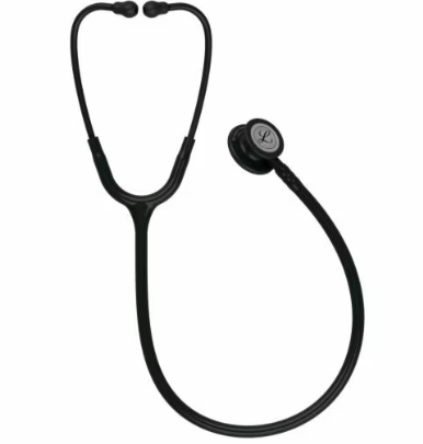 3M™ Littmann® Classic III Stethoscope, Black Edition Chestpiece, Black Tube, 27" 
